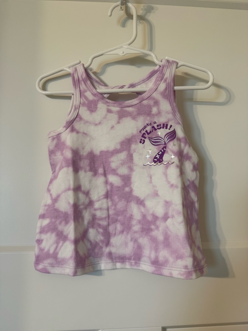 Make a Splash Purple Tie-Dye Tank Top